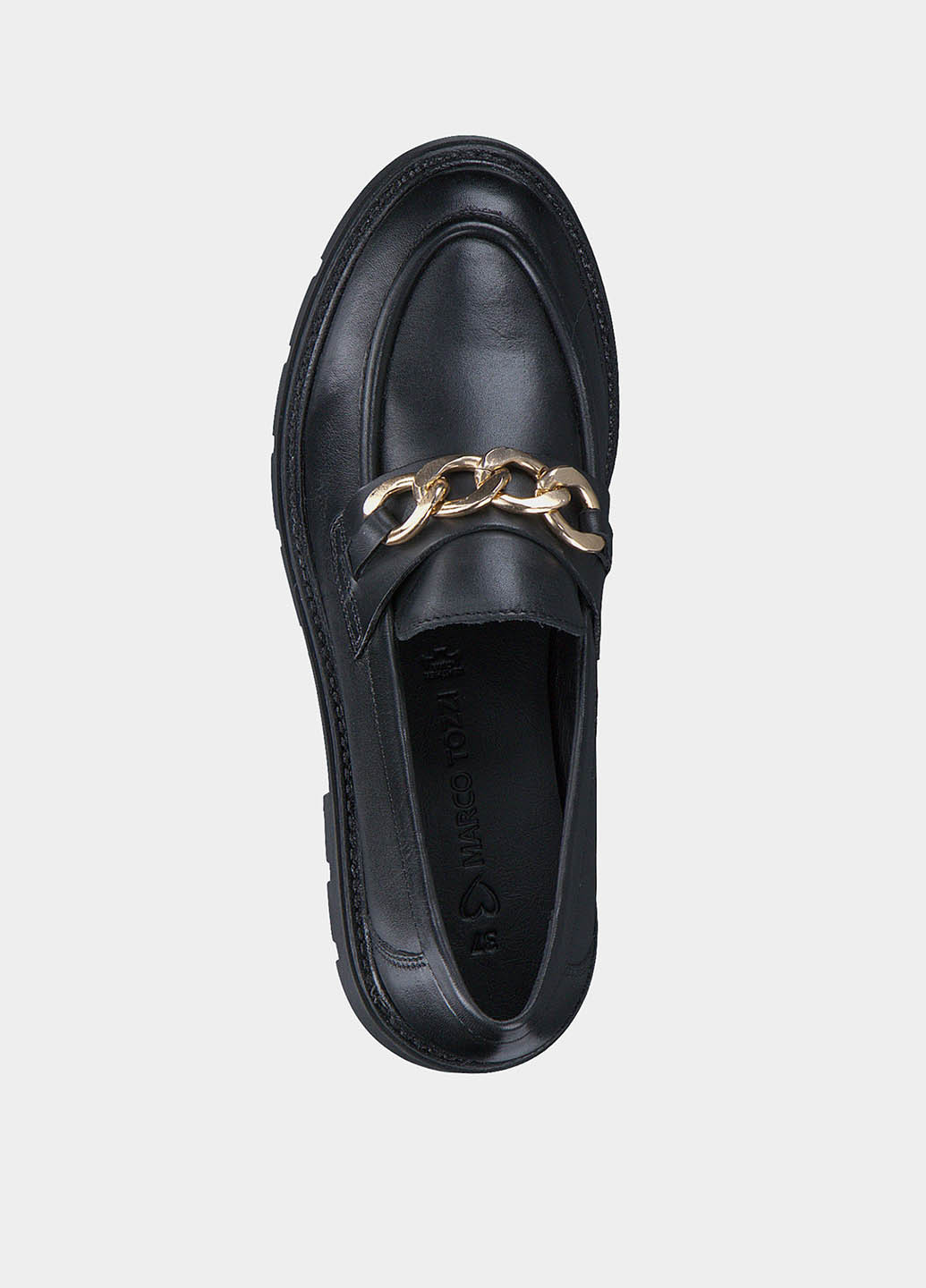 Marco Tozzi Туфлі лофери чорний з натуральна шкіра, — демісезон (328719806)
