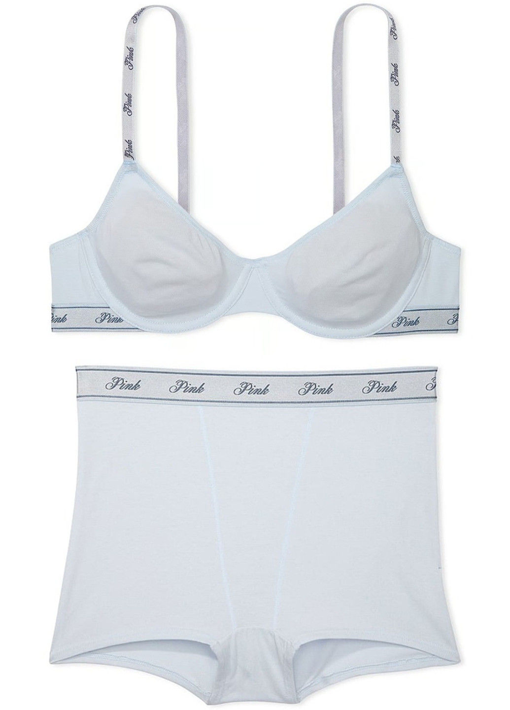Белый демисезонный комплект (бюстгальтер, трусики) Victoria's Secret