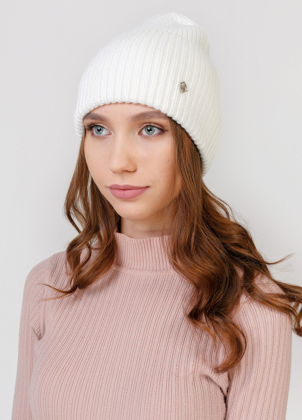 Кашемировая зимняя теплая женская шапка без подкладки 330203 Merlini (254281141)