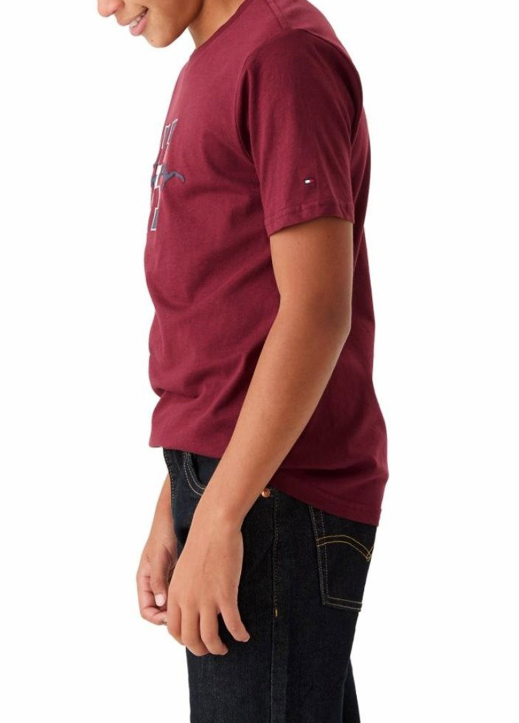 Бордова літня футболка Tommy Hilfiger