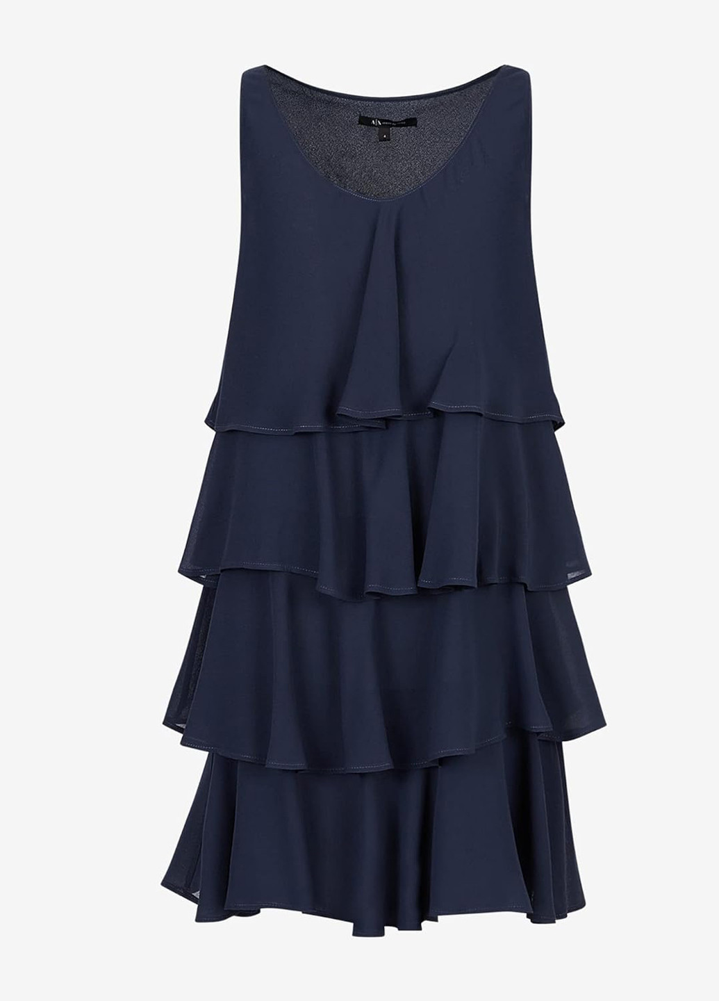 Темно-синее кэжуал платье Armani Exchange однотонное