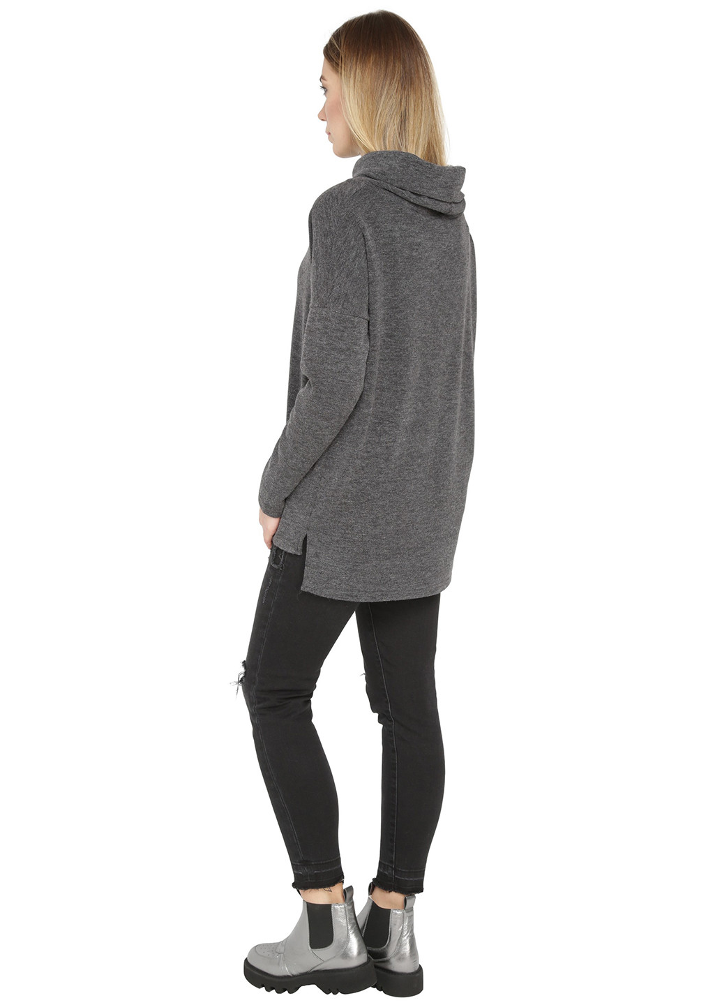 Темно-серый демисезонный свитер Lavana Fashion
