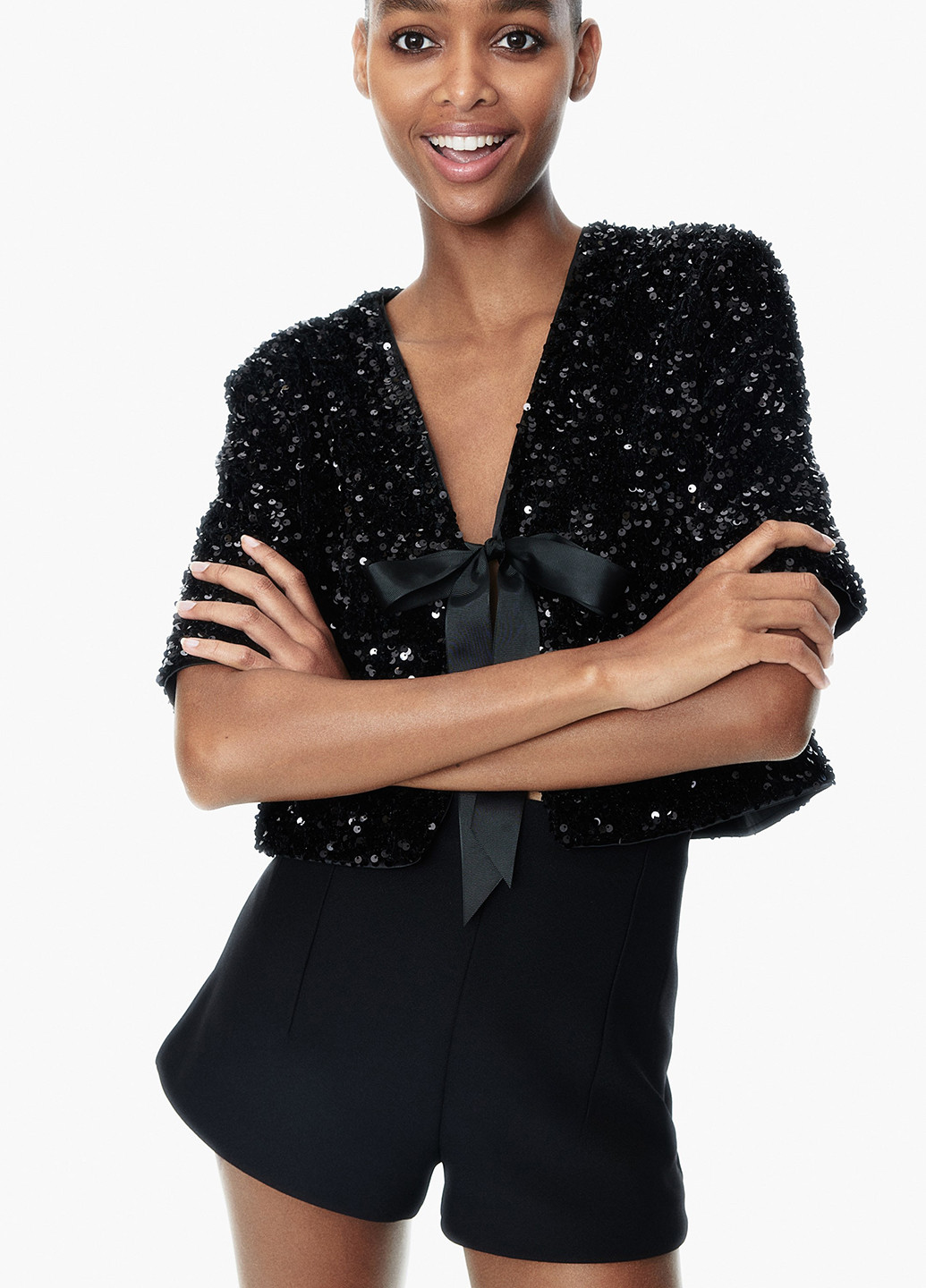 Чёрная блуза H&M