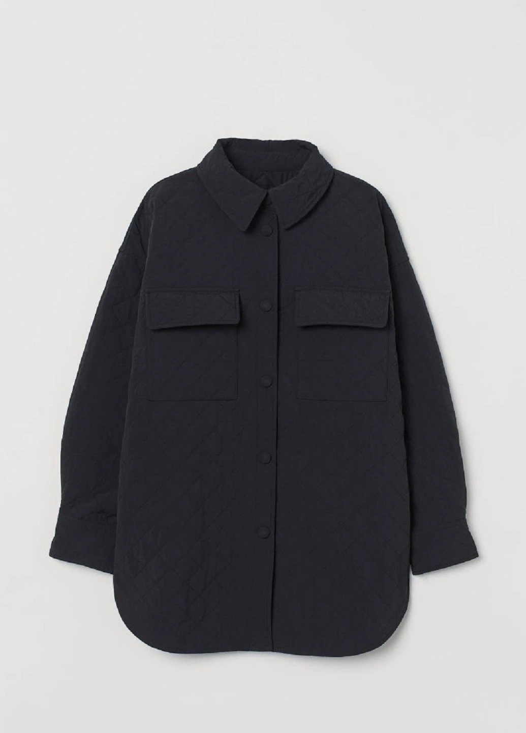 Черная демисезонная куртка H&M