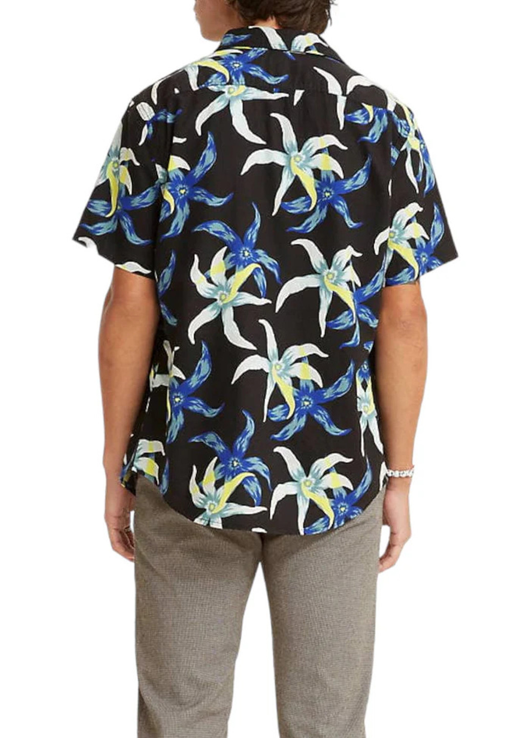 Черная кэжуал рубашка с цветами Levi's