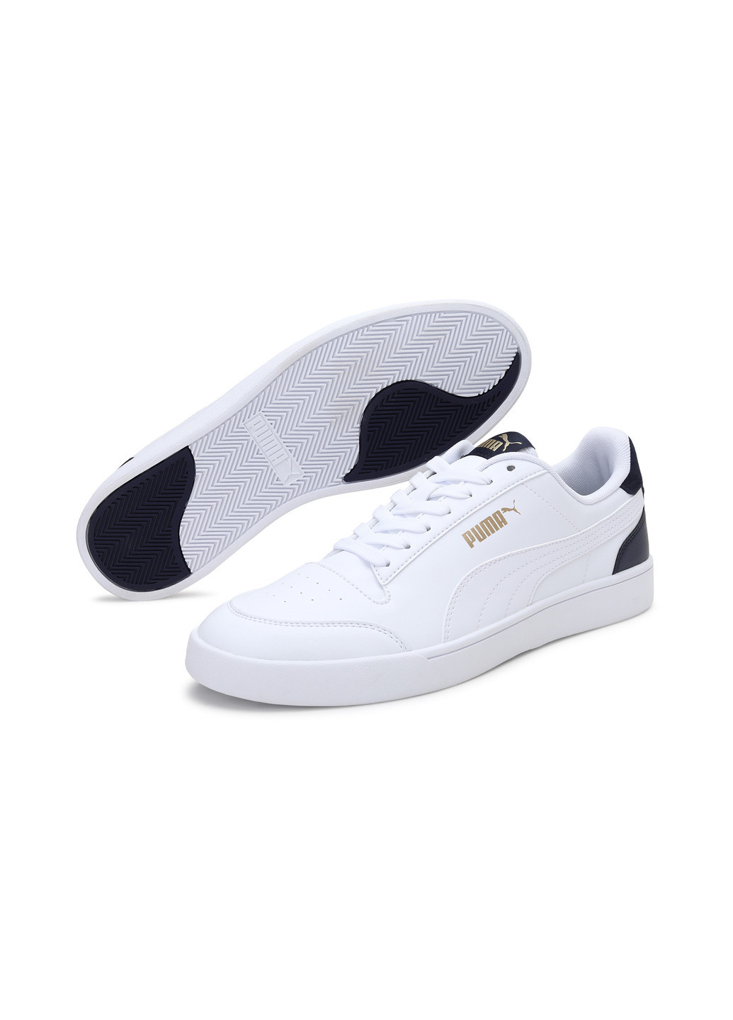 Белые всесезонные кеды shuffle trainers Puma