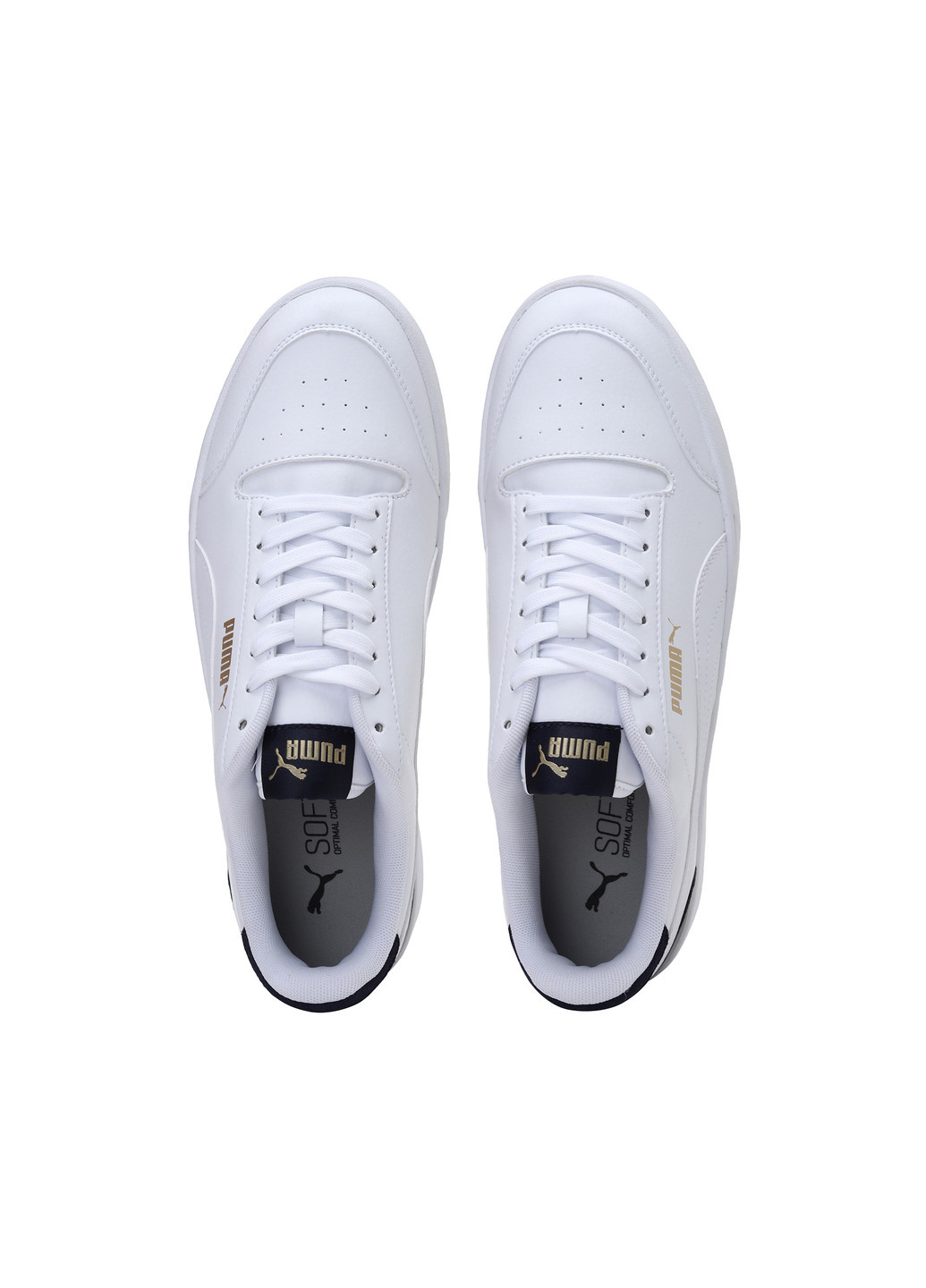 Белые всесезонные кеды shuffle trainers Puma