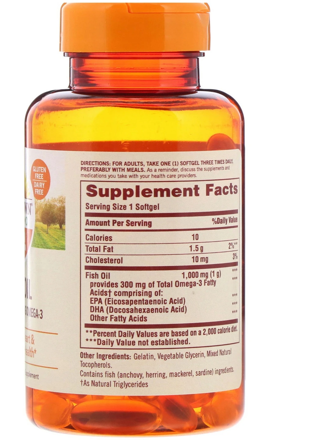 Риб'ячий жир, Fish Oil, 1000 мг, 144 капсул Sundown Naturals (254371753)