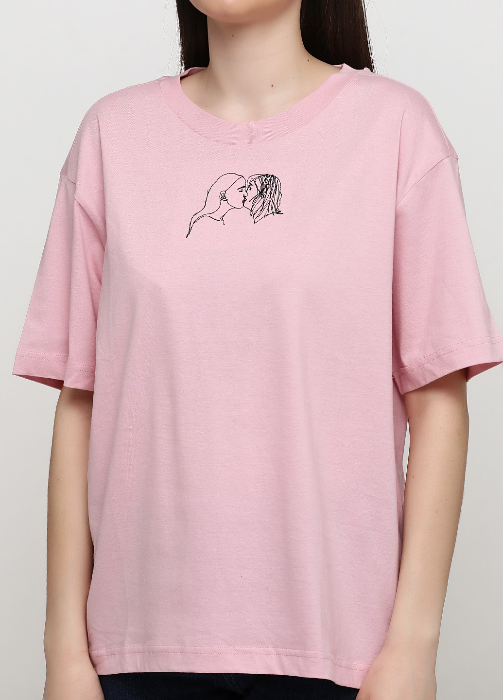 Рожева літня футболка Monki