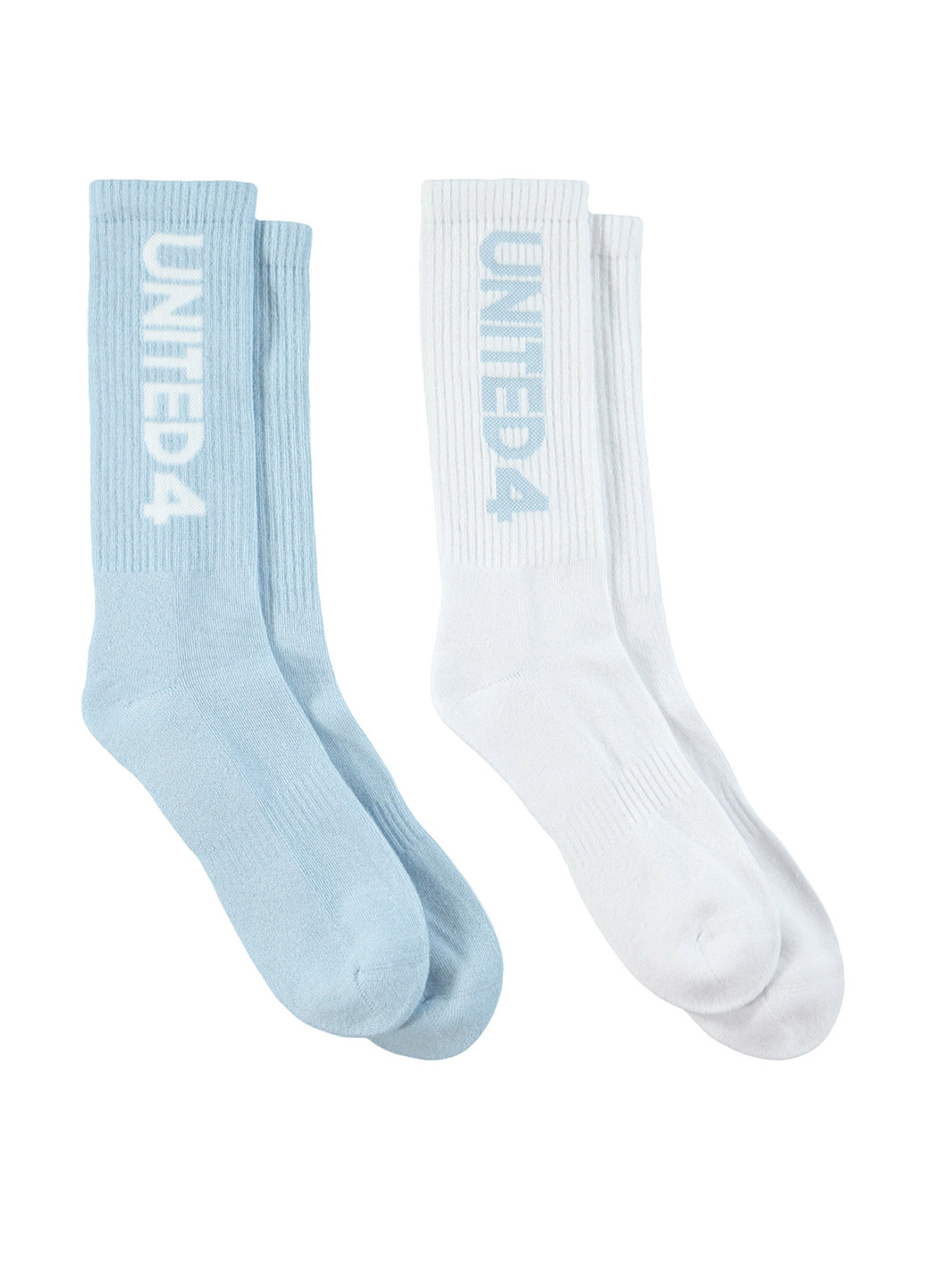 Голубые носки (2 пары) UNITED4 надписи (329059738)