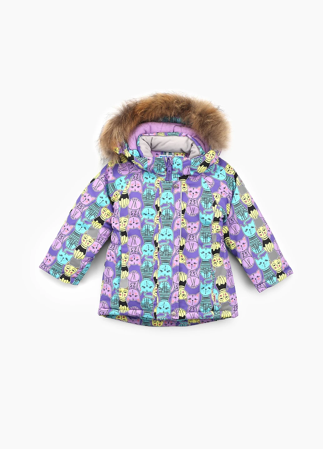 Фиолетовая зимняя куртка Snowgenius