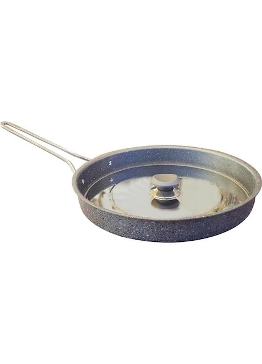 Сковорода для риби 3222-28-Grey 28 см 2.8 л сіра OMS (253629363)