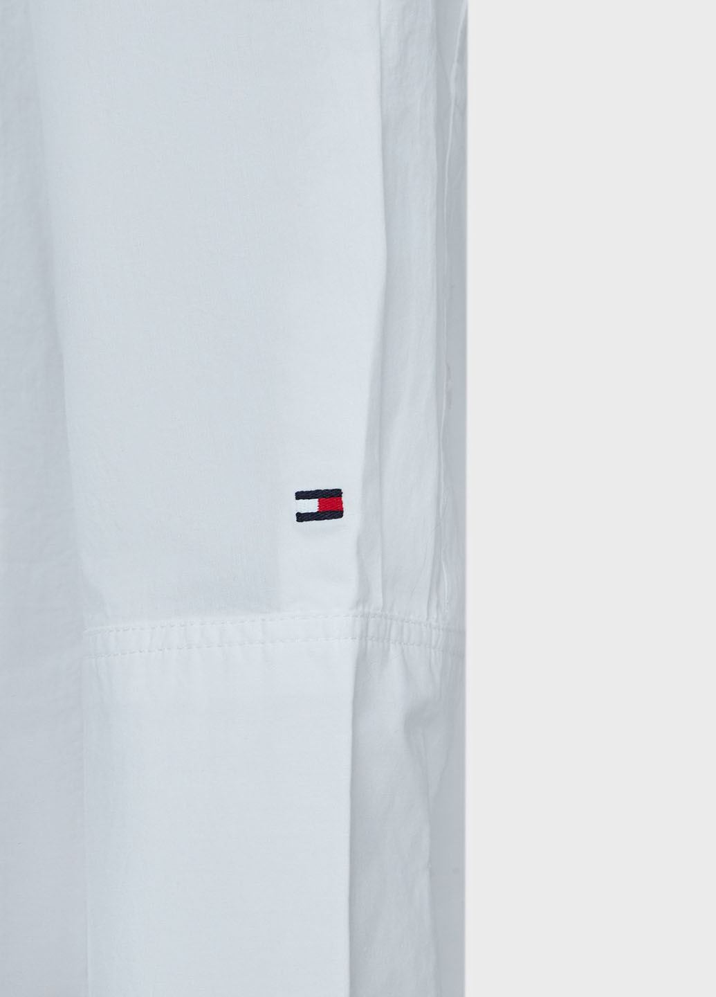 Белая классическая рубашка однотонная Tommy Hilfiger