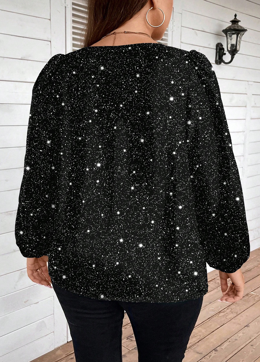 Чёрная блуза SHEIN