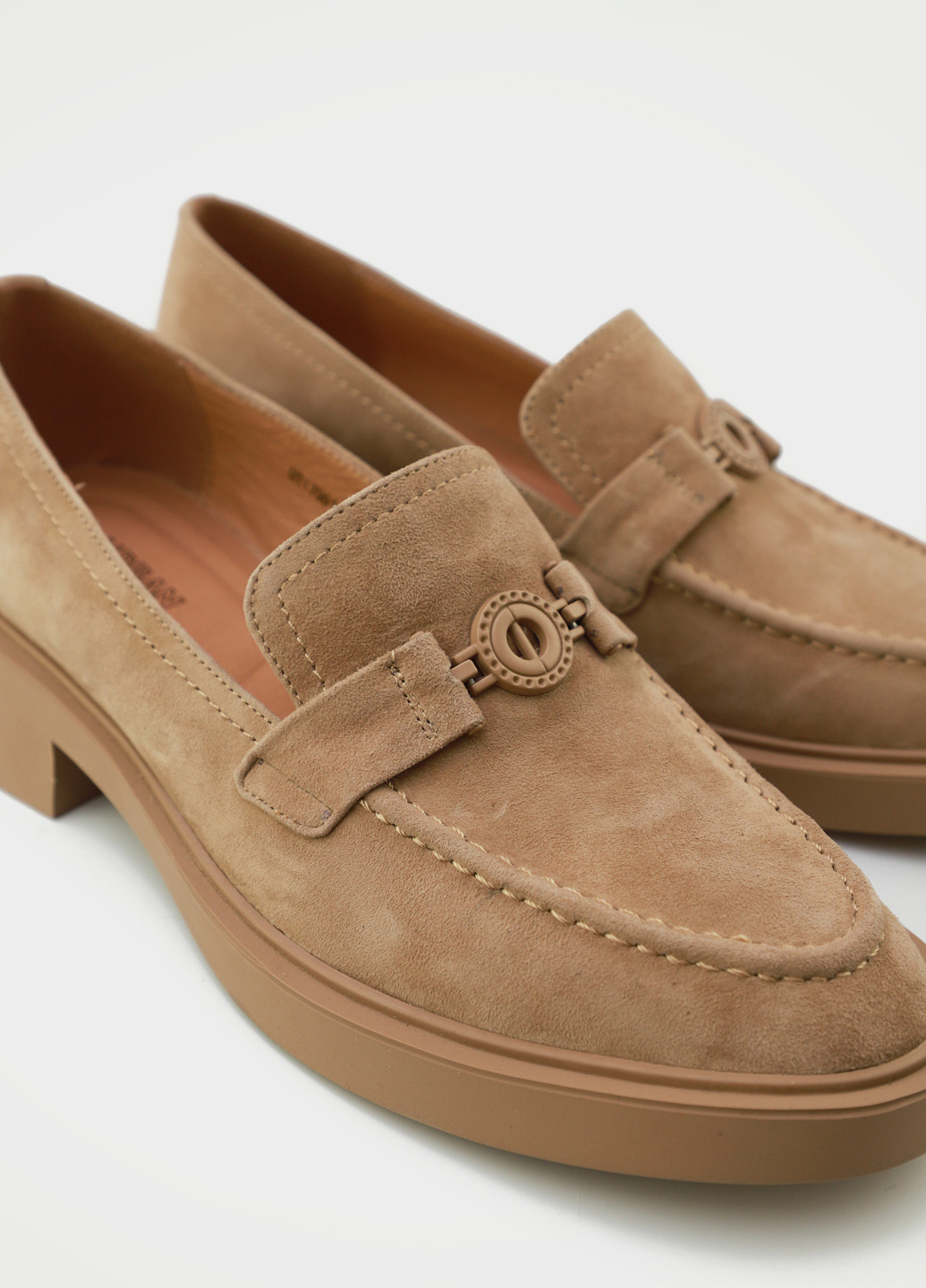 Respect Туфлі лофери пісочний з натуральний велюр, україна — демісезон (330987144)