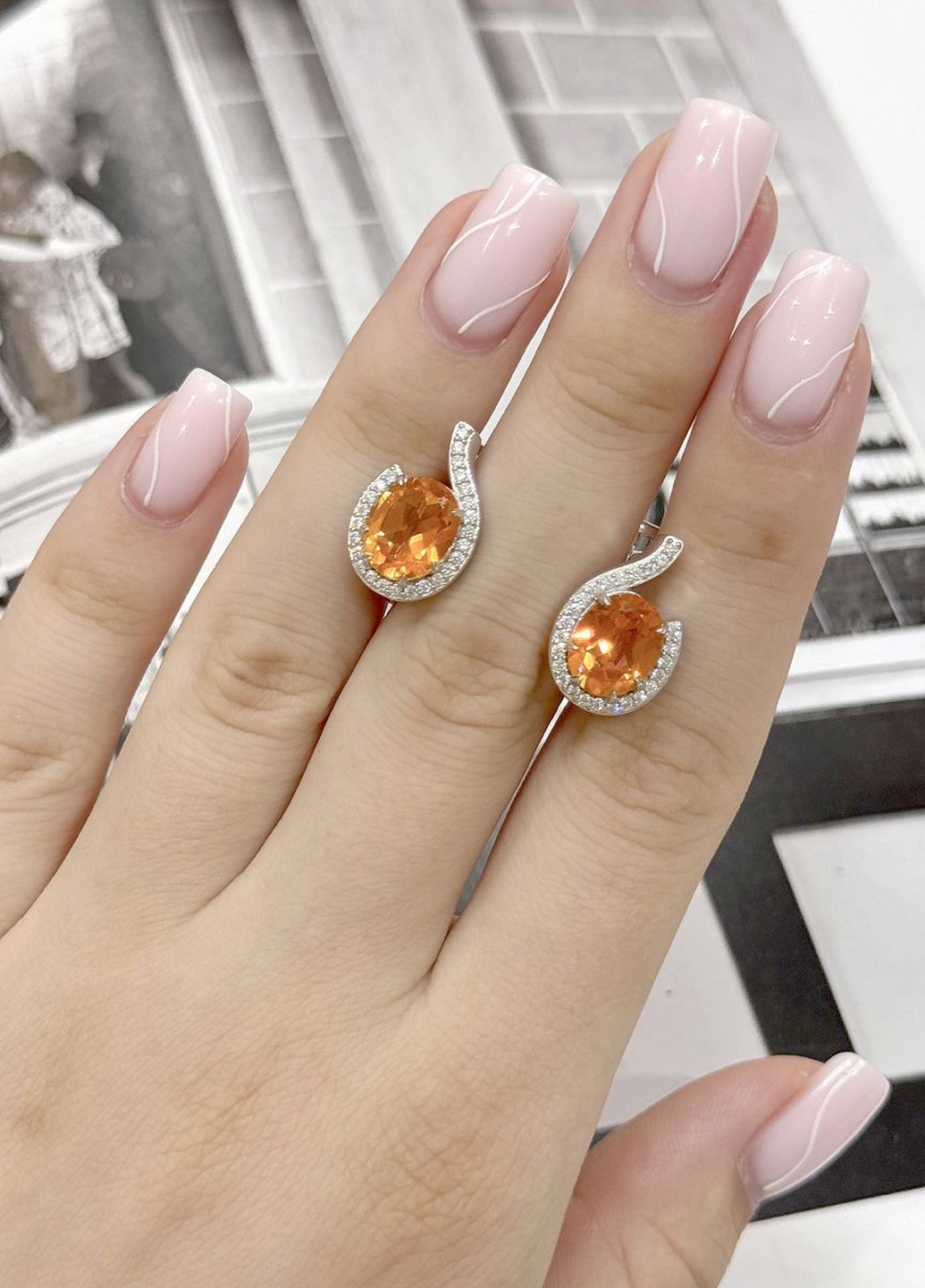 Серьги Silver Flame (301047952)