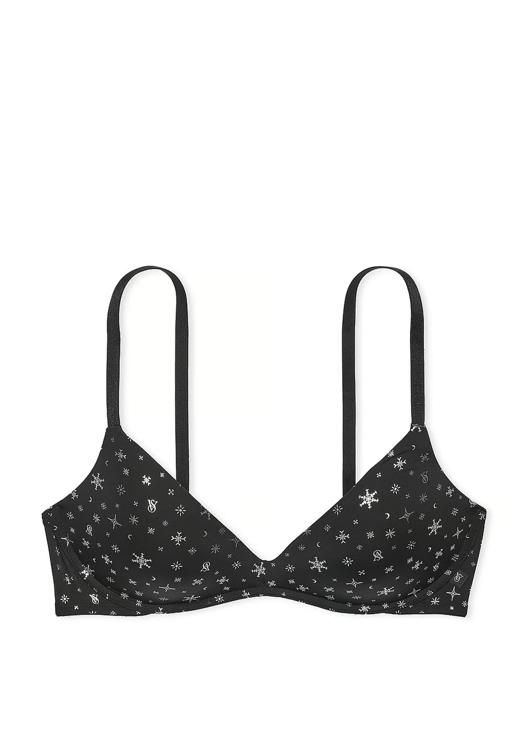 Черный демисезонный комплект (бюстгальтер, трусики) Victoria's Secret