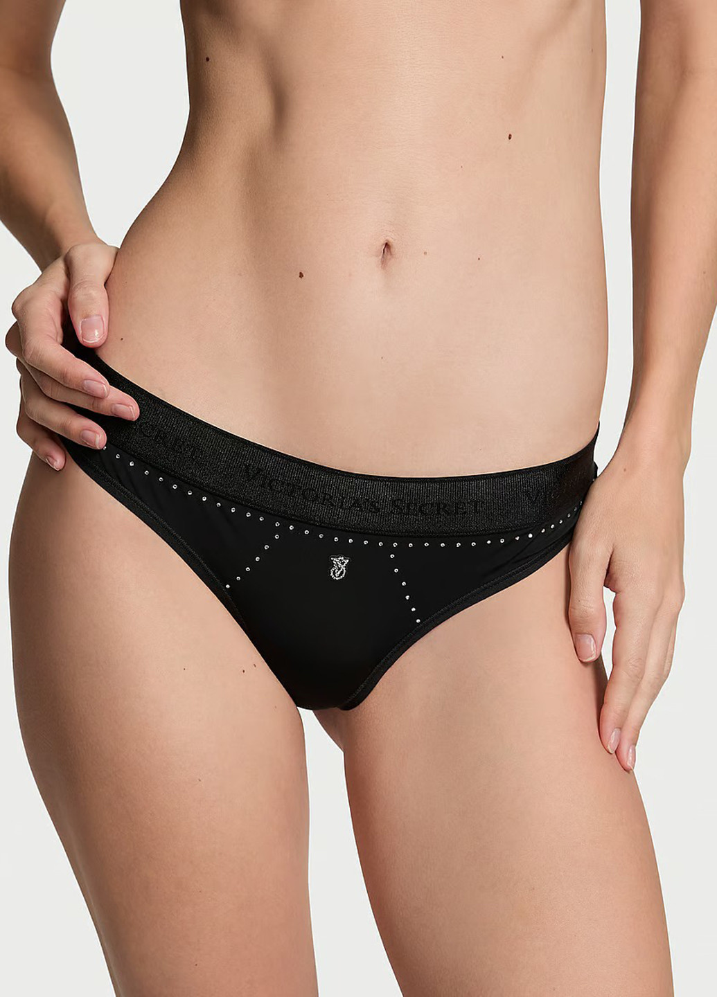 Черный демисезонный комплект (бюстгальтер, трусики) Victoria's Secret