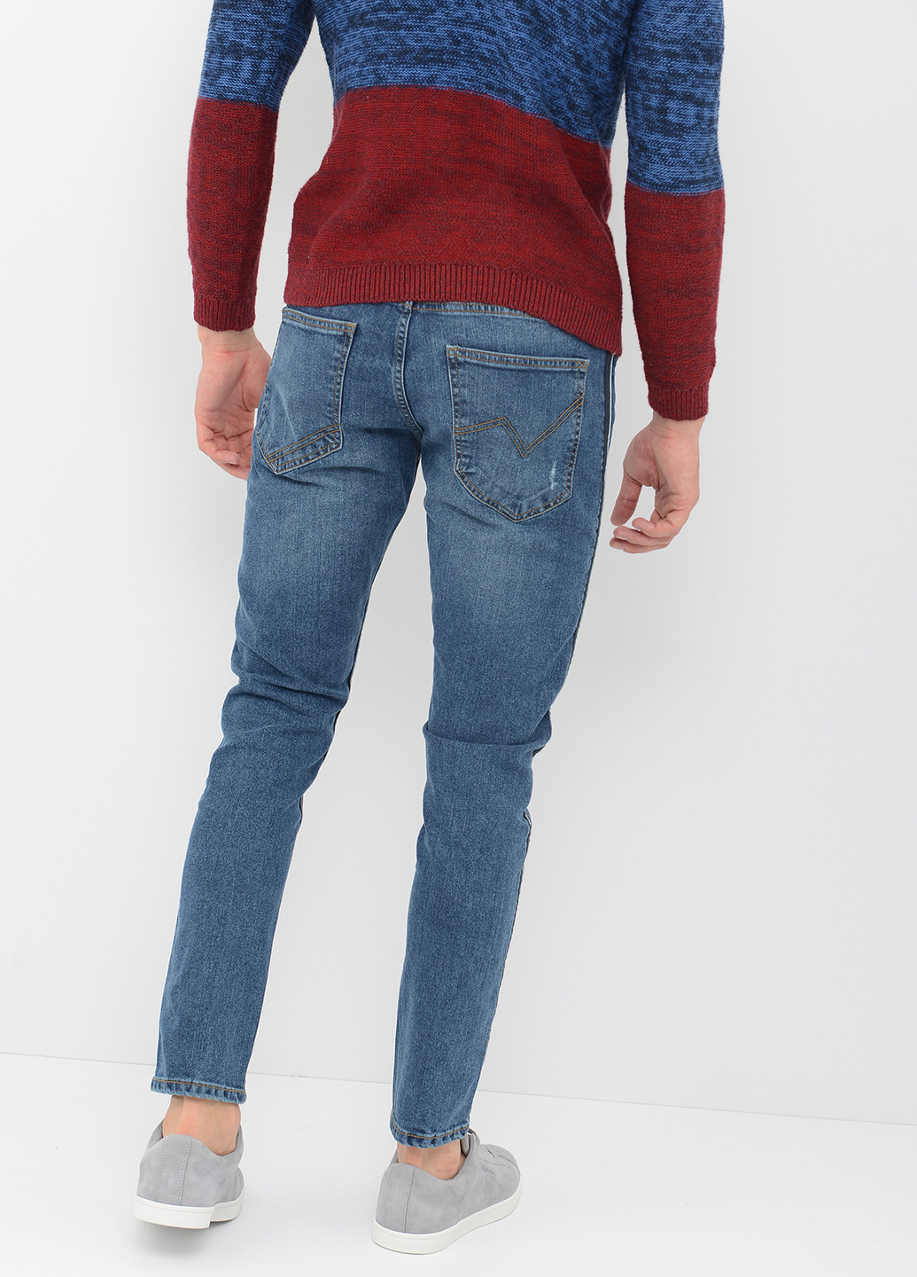 Голубые демисезонные зауженные джинсы Tom Tailor