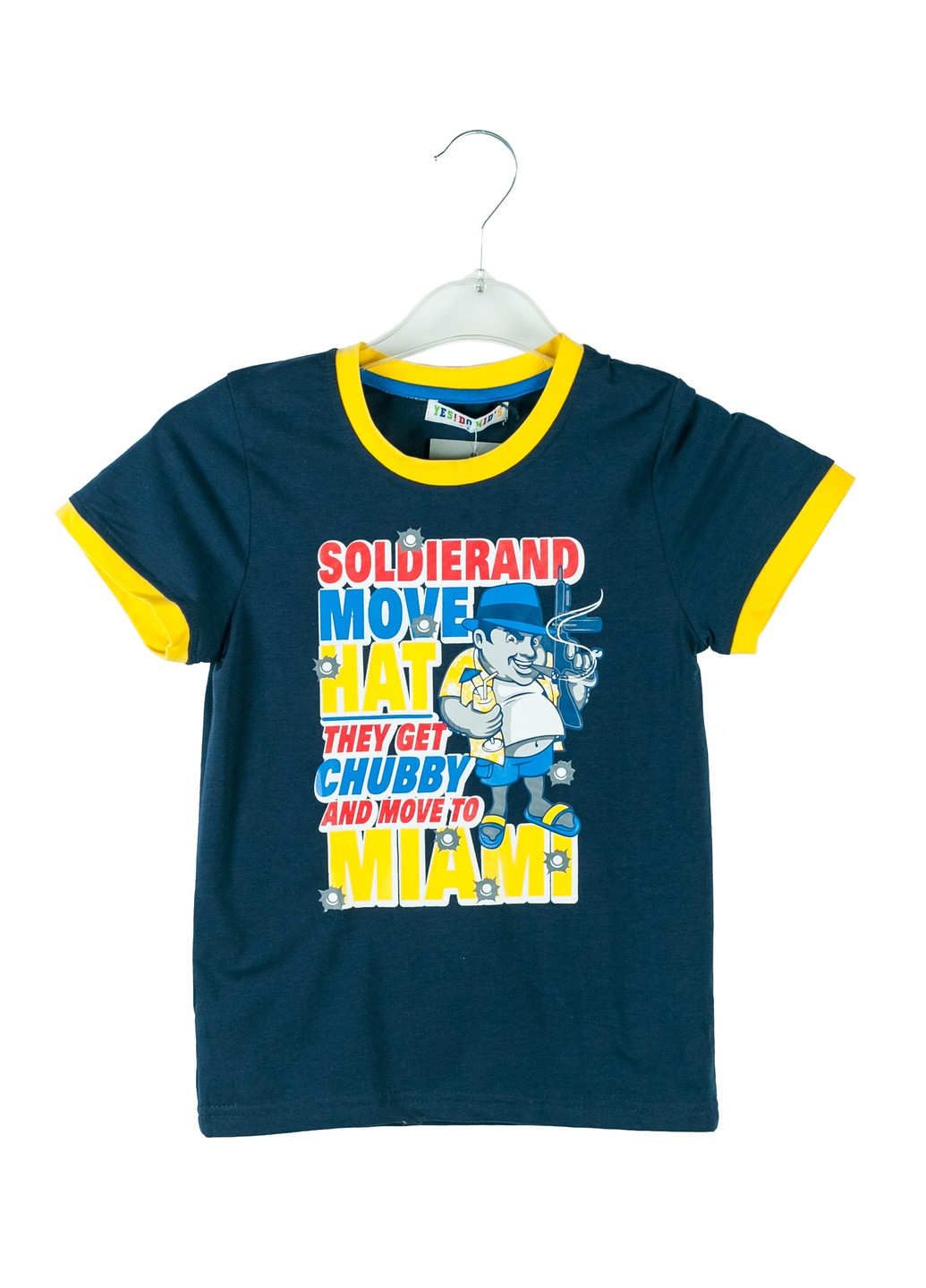 Темно-синяя летняя футболка Yes!Do Kids