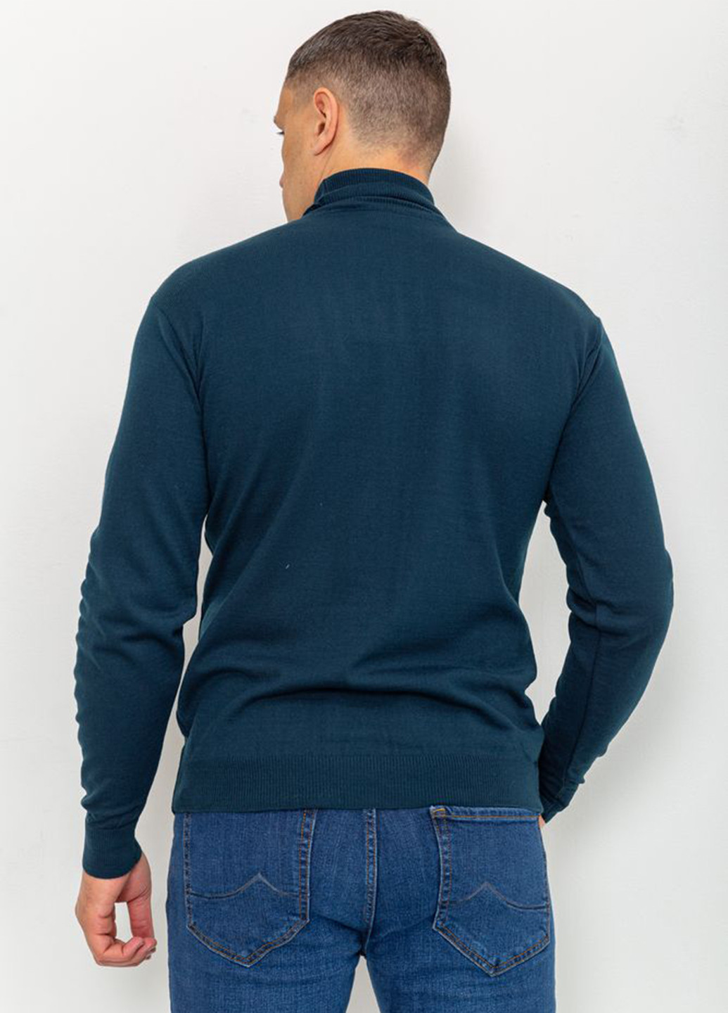 Темно-бірюзовий демісезонний светр Ager