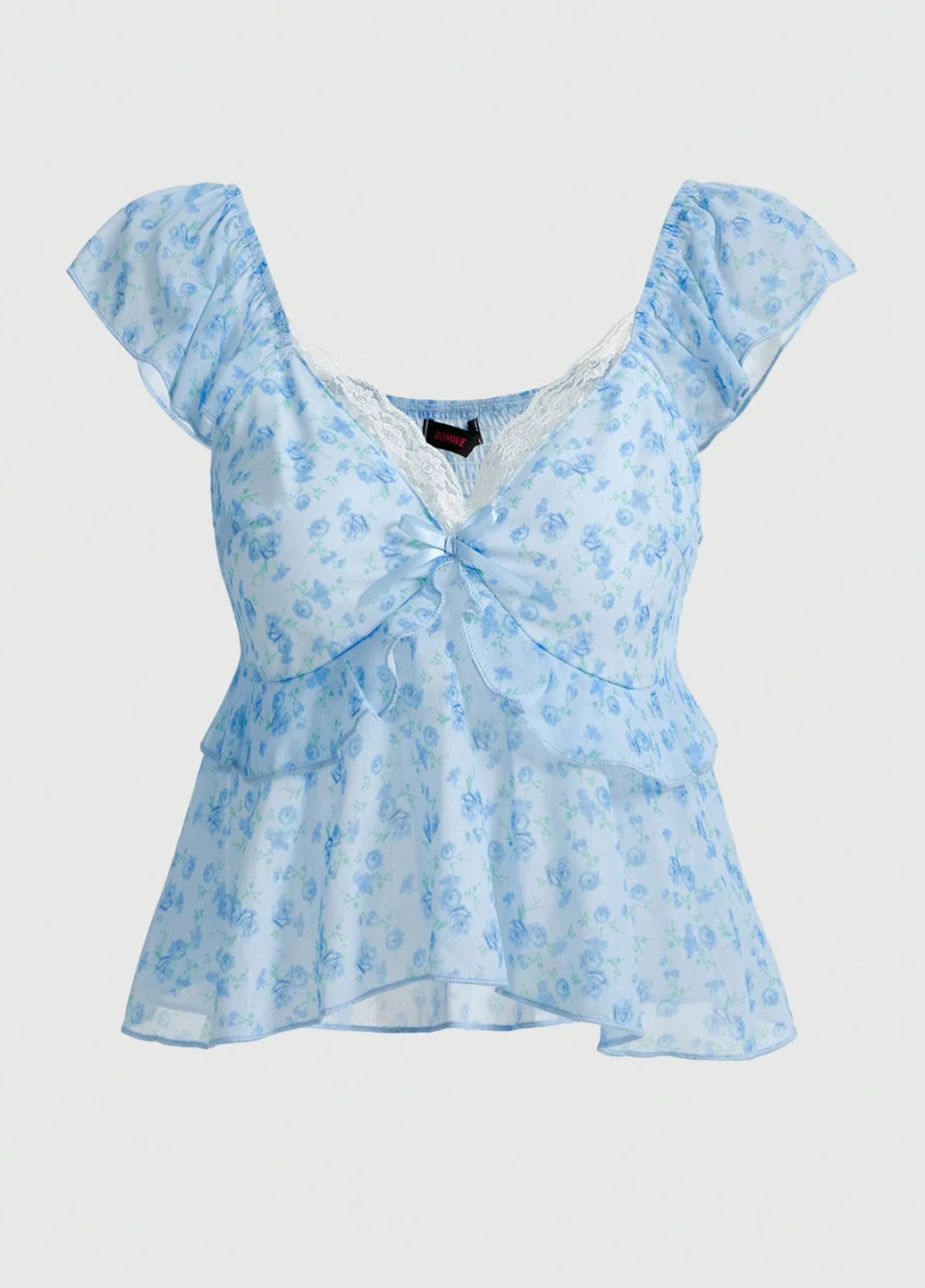Голубая блуза SHEIN