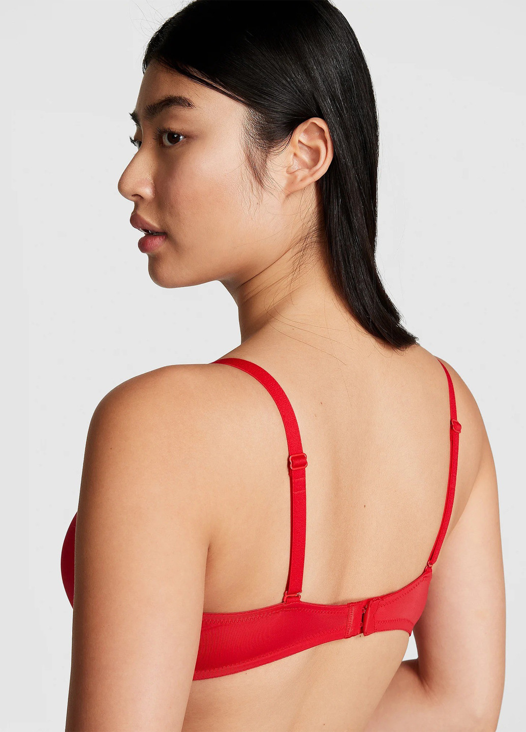 Красный демисезонный комплект (бюстгальтер, трусики) Victoria's Secret