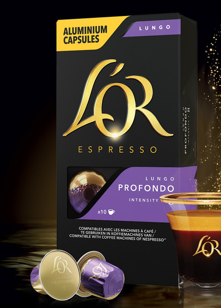 Кава мелена в капсулах L’OR Lungo Profondo 10 шт, 52 г Jacobs (254761170)