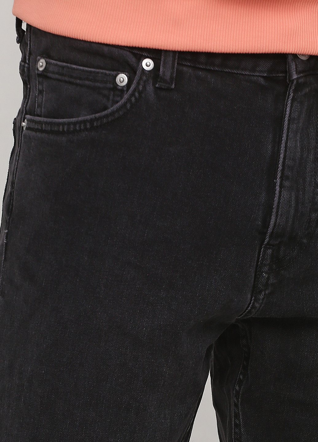 Темно-серые демисезонные зауженные джинсы Weekday
