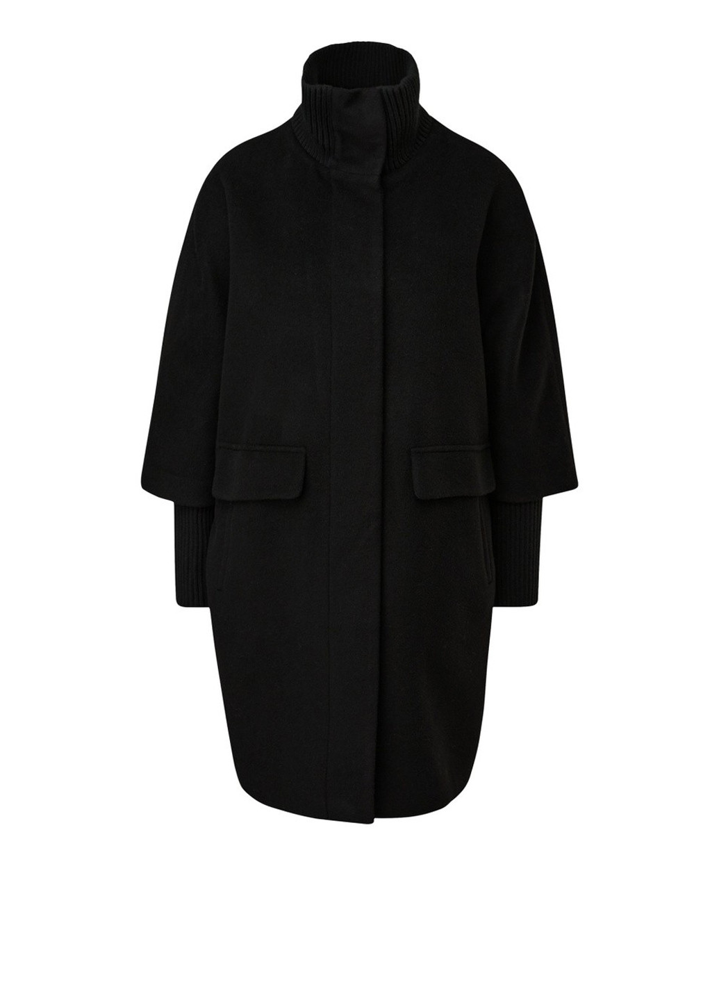 Чорне демісезонне Пальто Comma