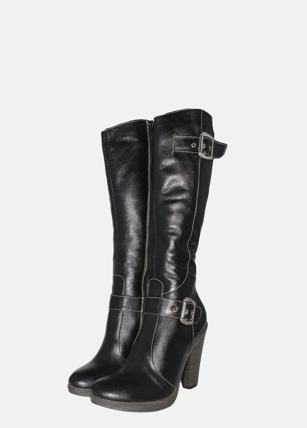 Осенние сапоги rm131 черный Mioli