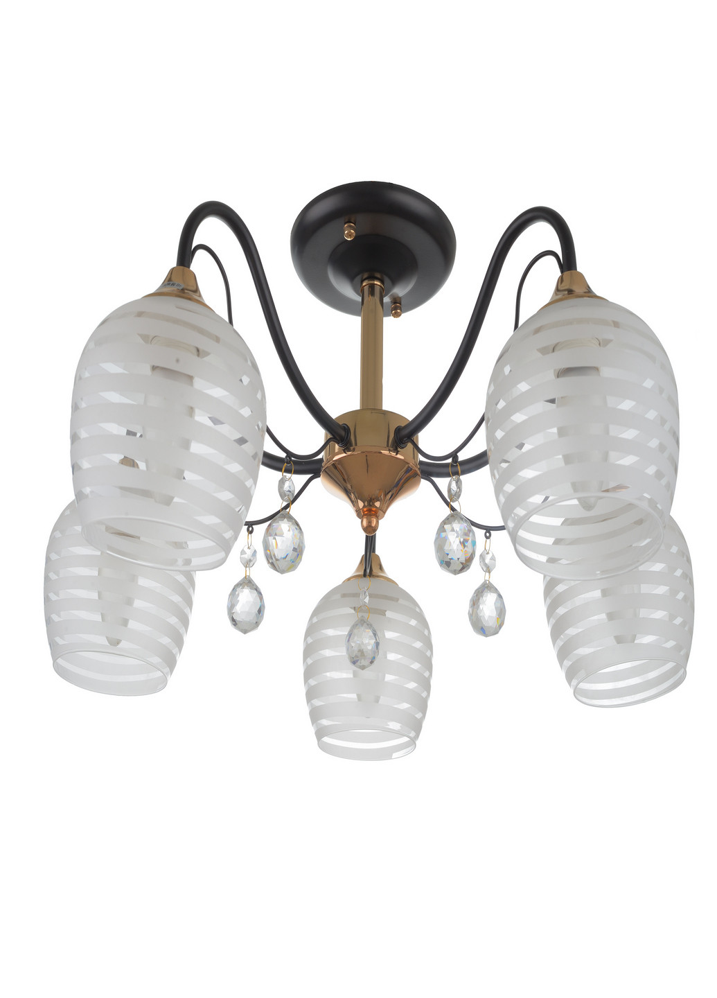 Люстра LK-676S/5 E27 BK+FG Brille (193196073)