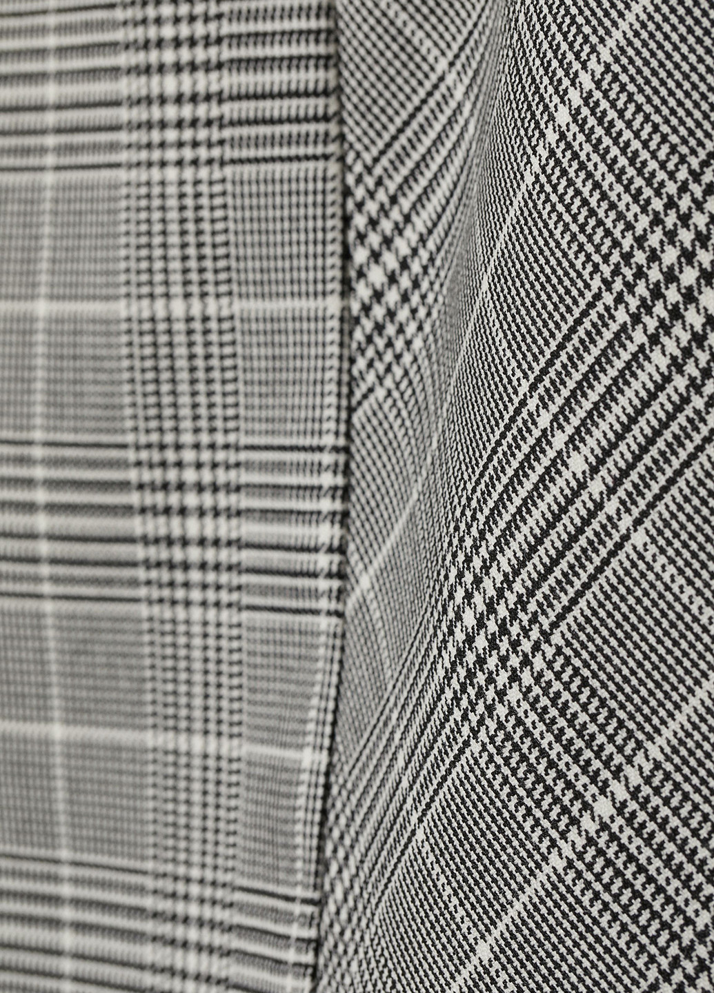 Черно-белая кэжуал с узором гусиная лапка юбка H&M