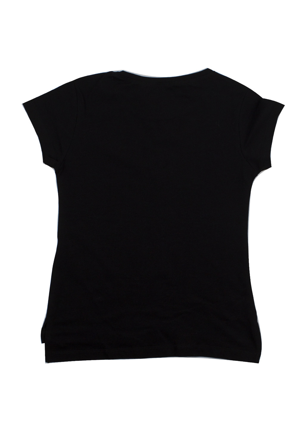Черная летняя футболка с коротким рукавом Cichlid