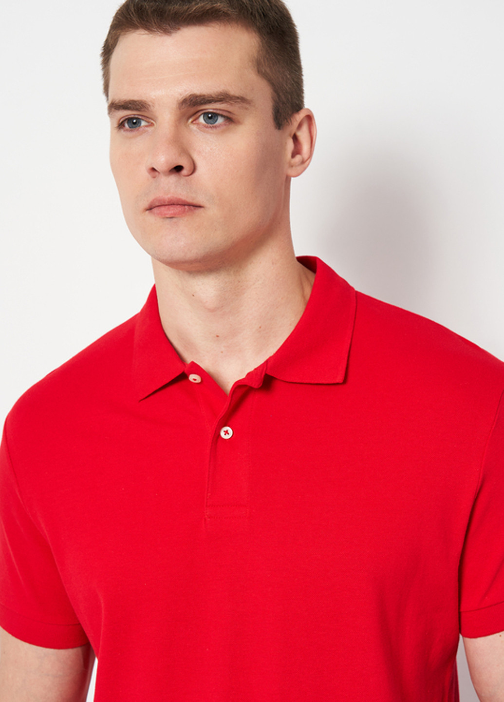 Красная футболка-поло для мужчин Sol's однотонная