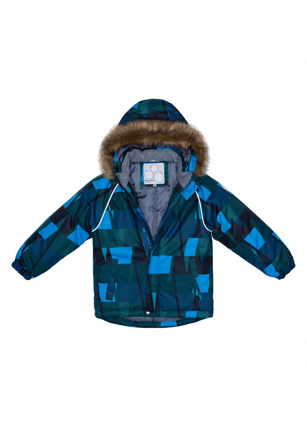 Бирюзовый зимний комплект зимний (куртка + полукомбинезон) winter Huppa