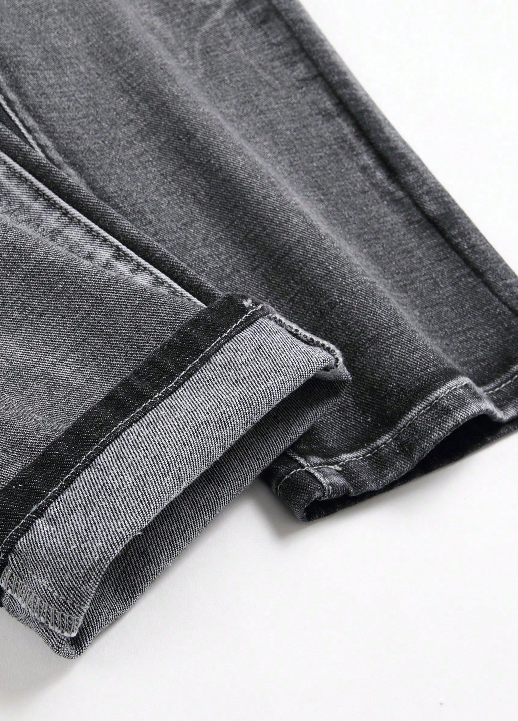 Темно-серые демисезонные джинсы SHEIN