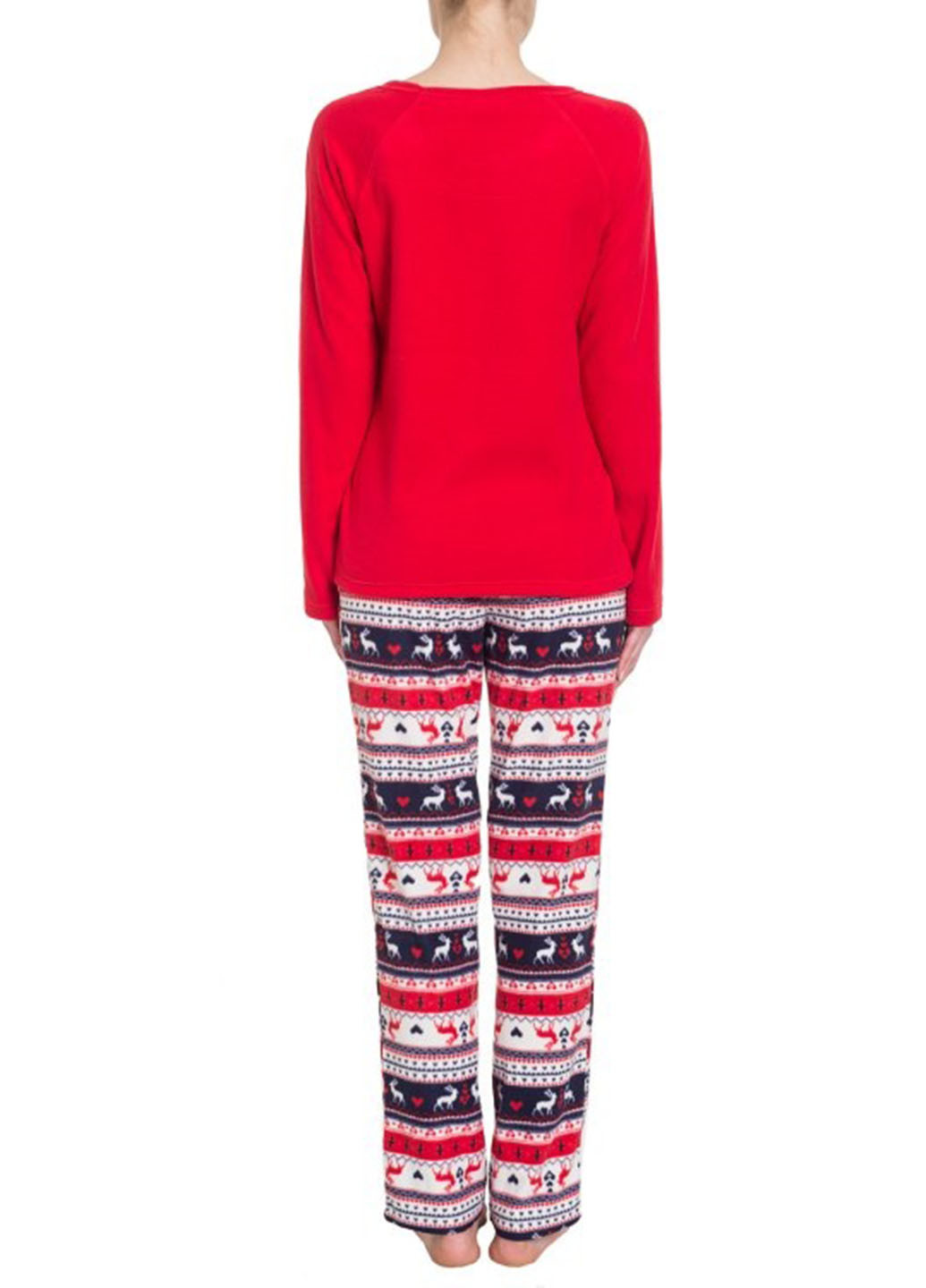 Червона зимня піжама (лонгслів, штани) Homewear Mad