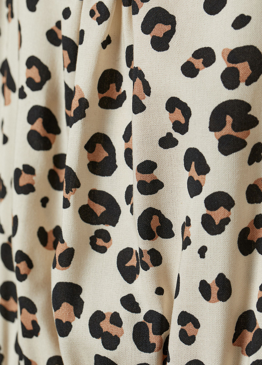 Комбінезон H&M комбінезон-шорти леопардовий світло бежевий кежуал віскоза