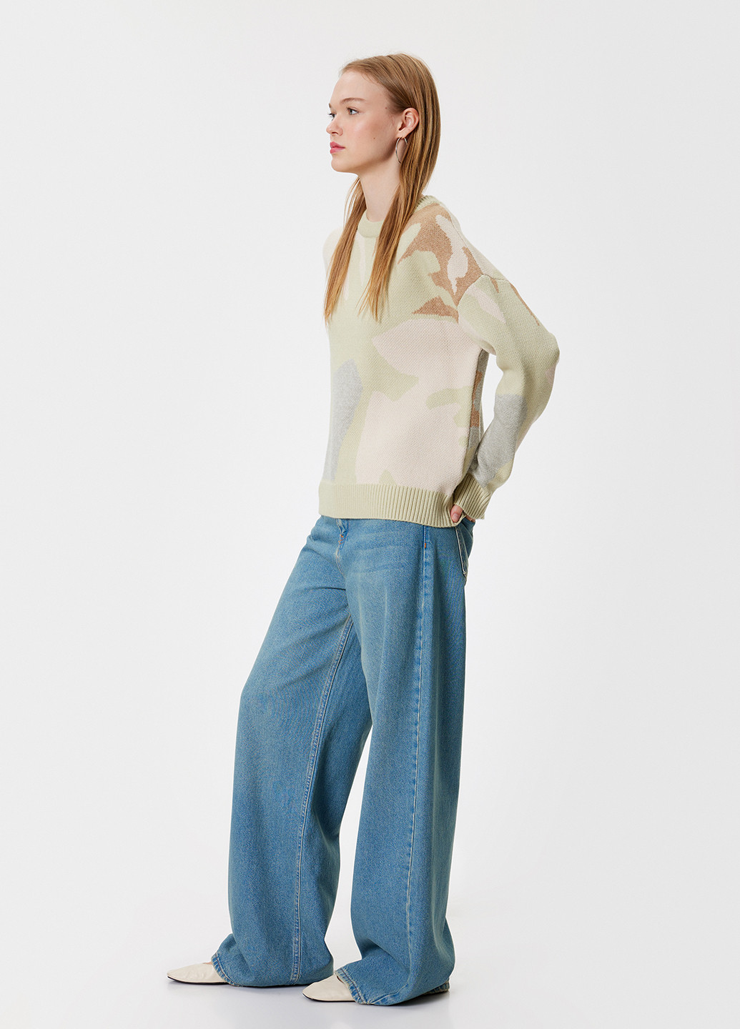 Оливковый демисезонный джемпер джемпер KOTON