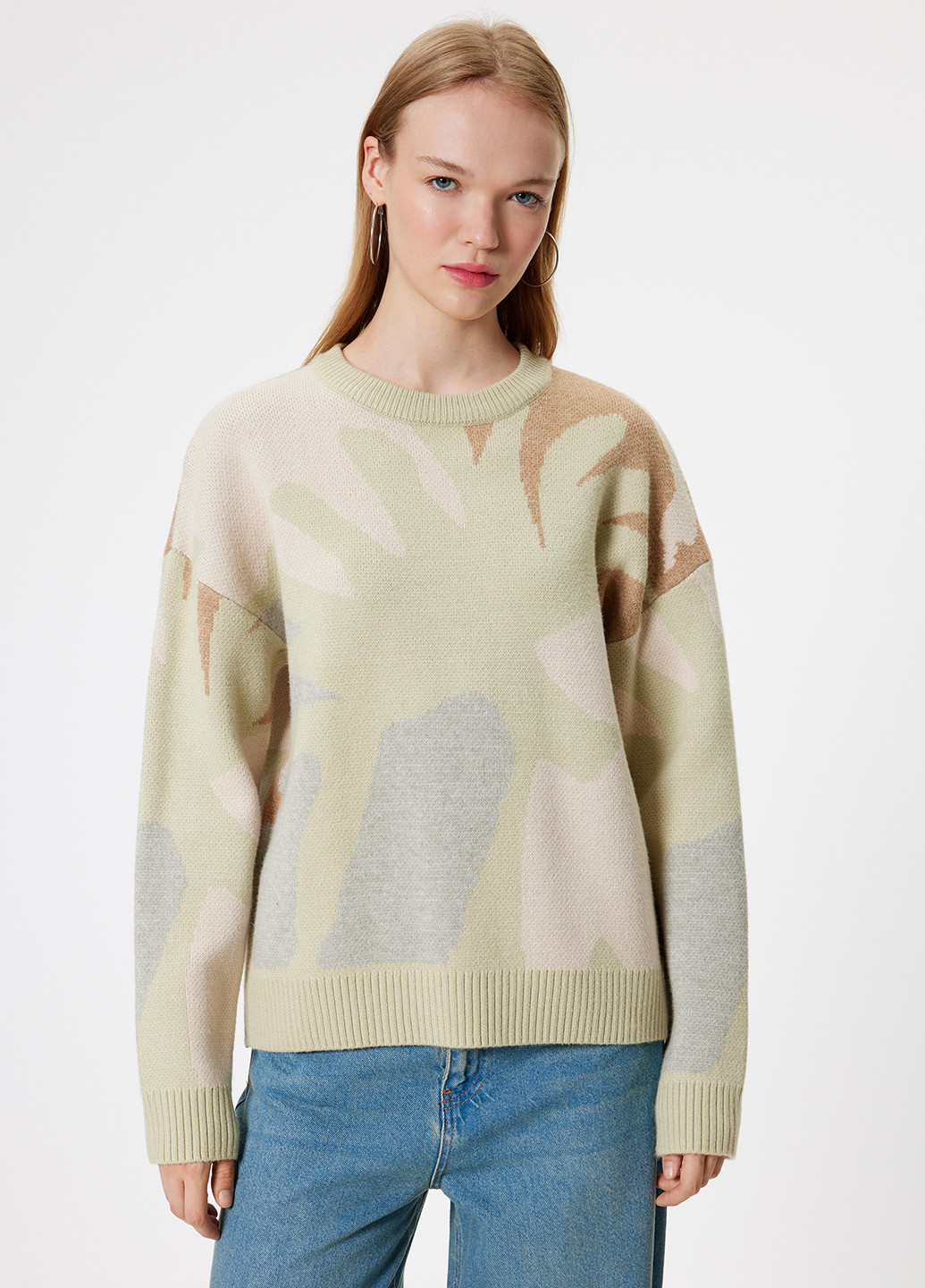 Оливковый демисезонный джемпер джемпер KOTON