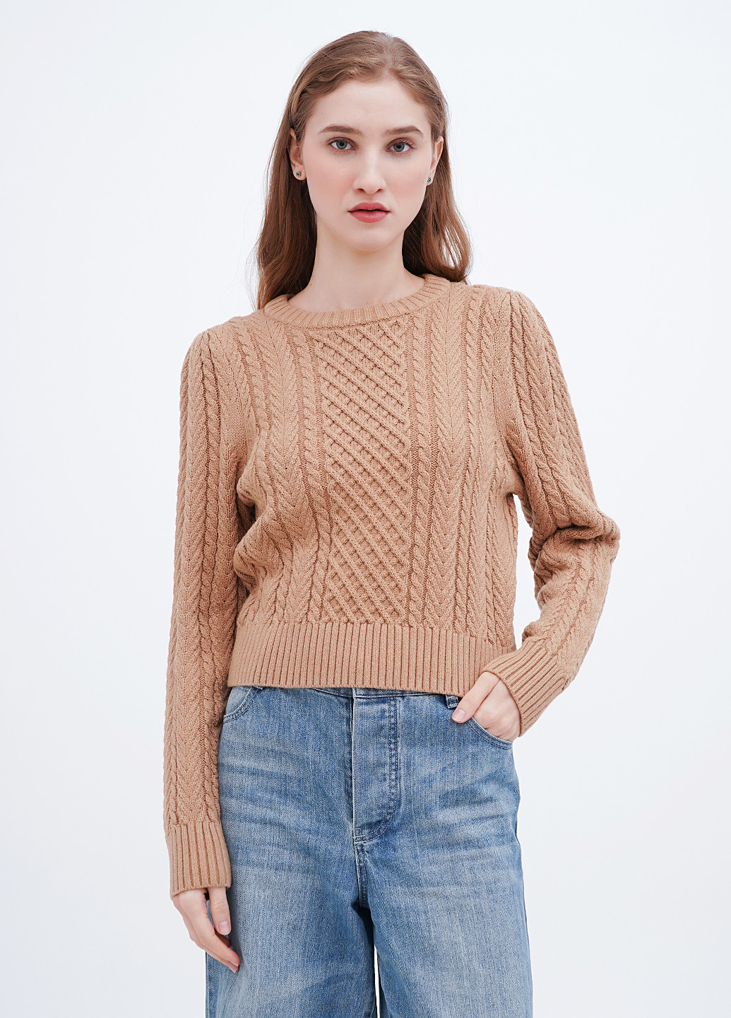 Темно-бежевий демісезонний джемпер джемпер J.Crew