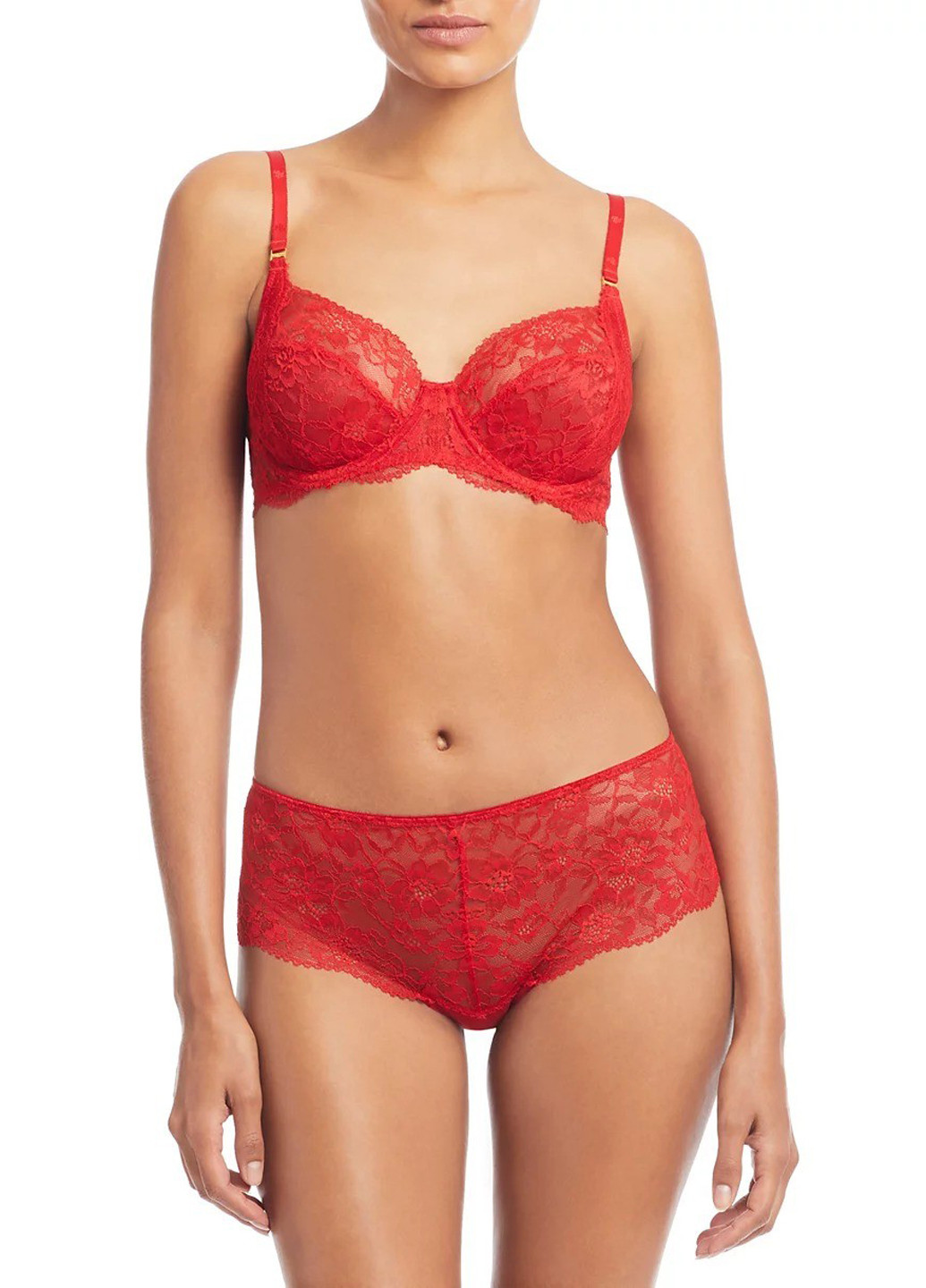 Червоний бюстгальтер Ralph Lauren з кісточками поліамід