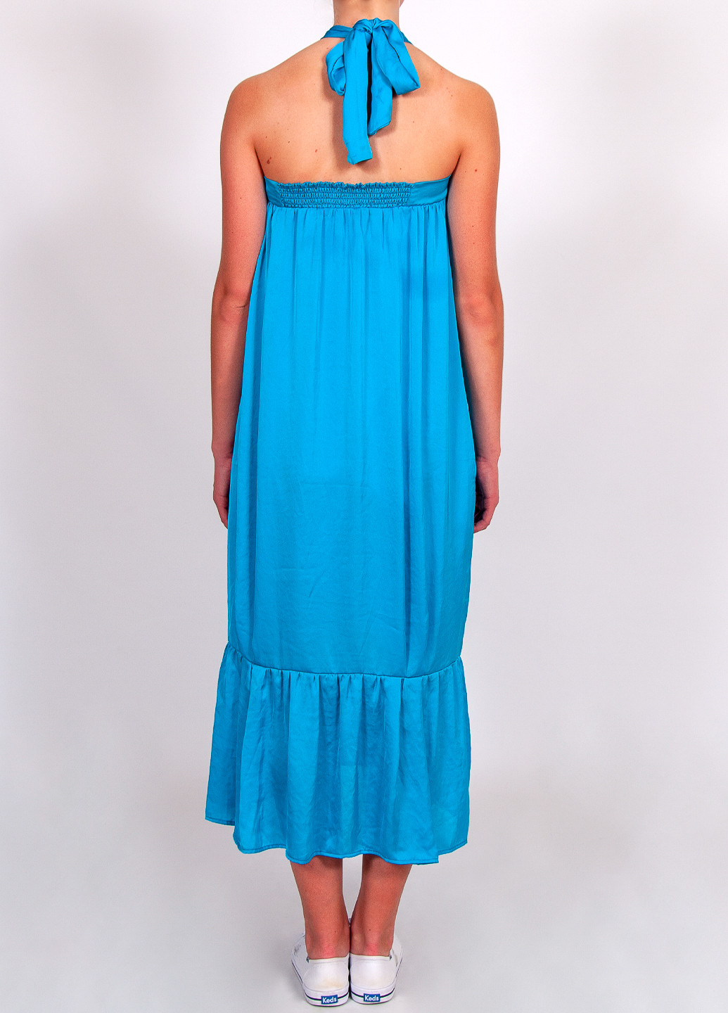Голубое кэжуал платье Twin-Set