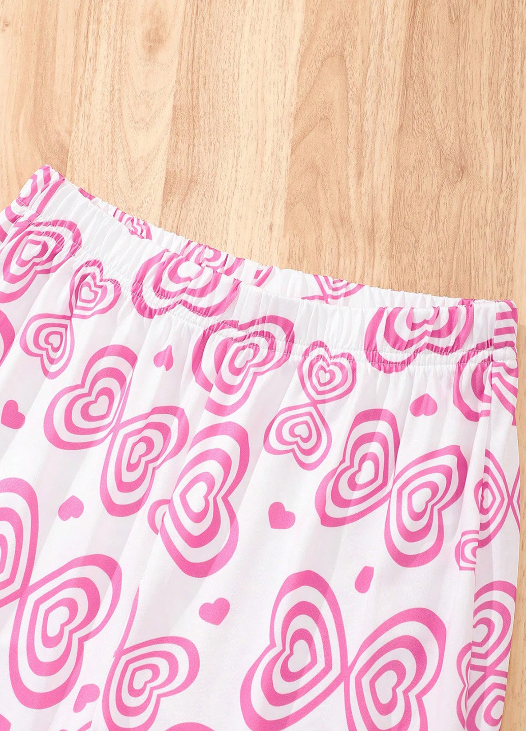 Рожевий літній комплект (топ, штани) SHEIN