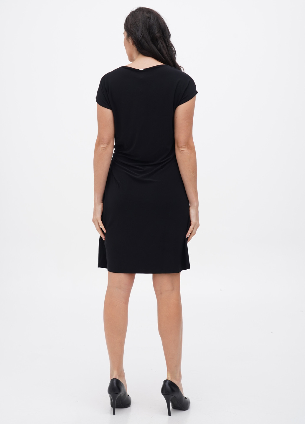 Черное кэжуал платье DKNY однотонное