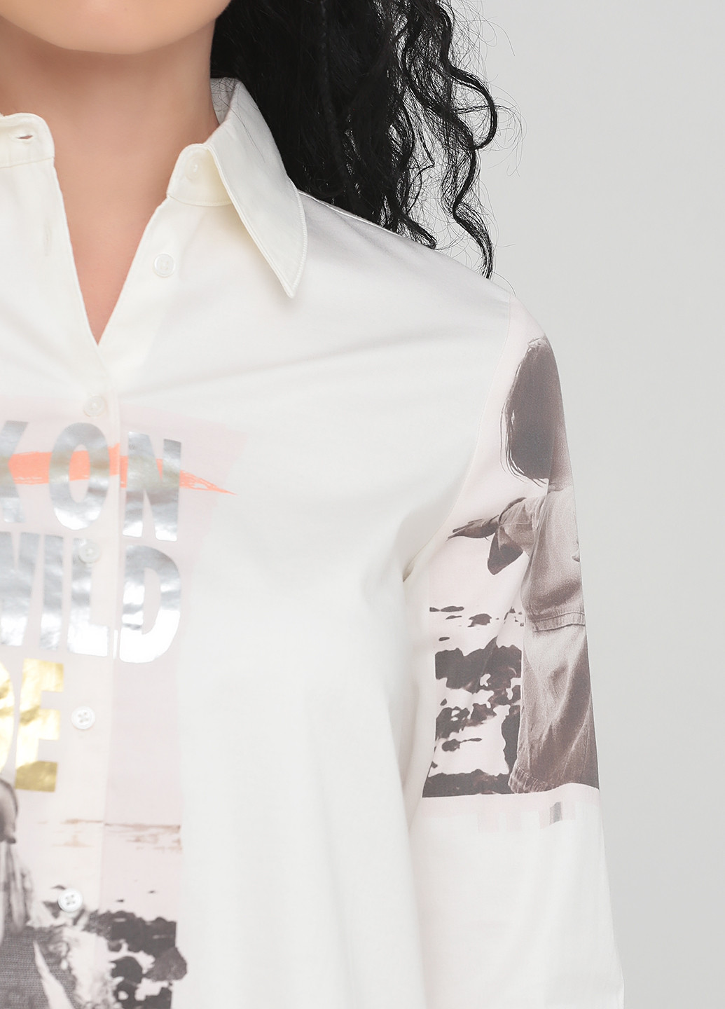 Молочна демісезонна блуза Marc Aurel