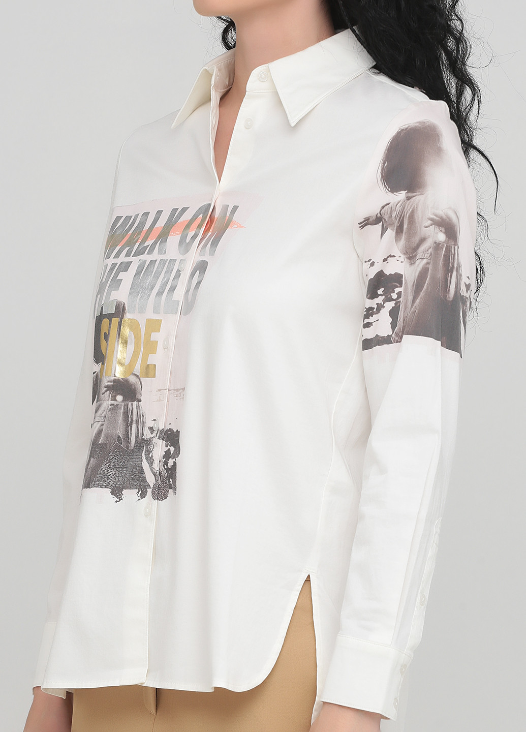 Молочна демісезонна блуза Marc Aurel
