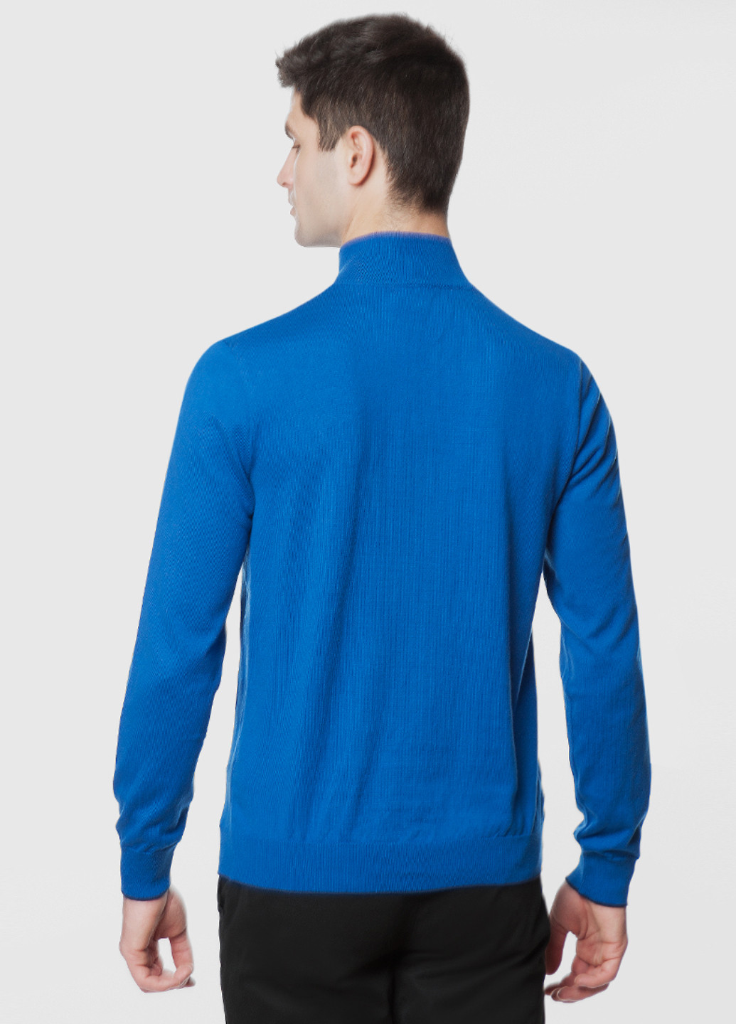 Синій демісезонний светр чоловічий Arber Zipper-neck AVT-14