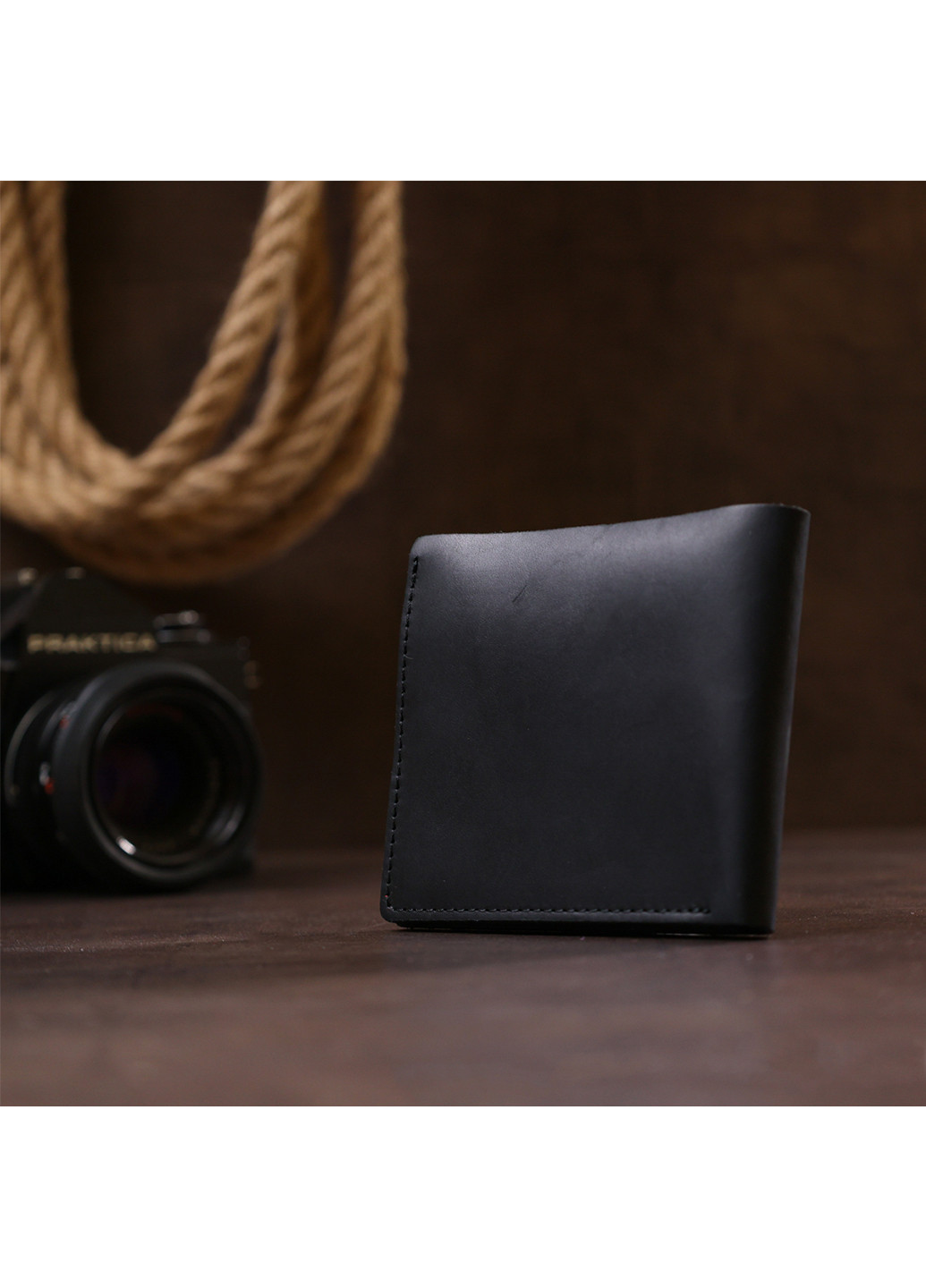 Мужское кожаное портмоне 11х9х1 см Shvigel (253491000)